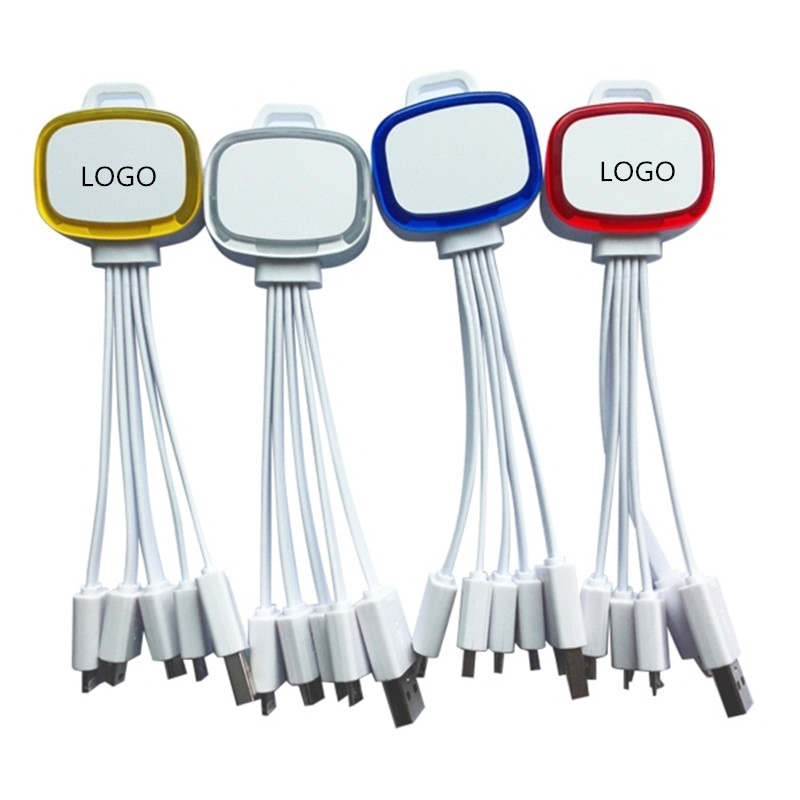 4 In 1 Multi USB Charge Cable with LED Lighting