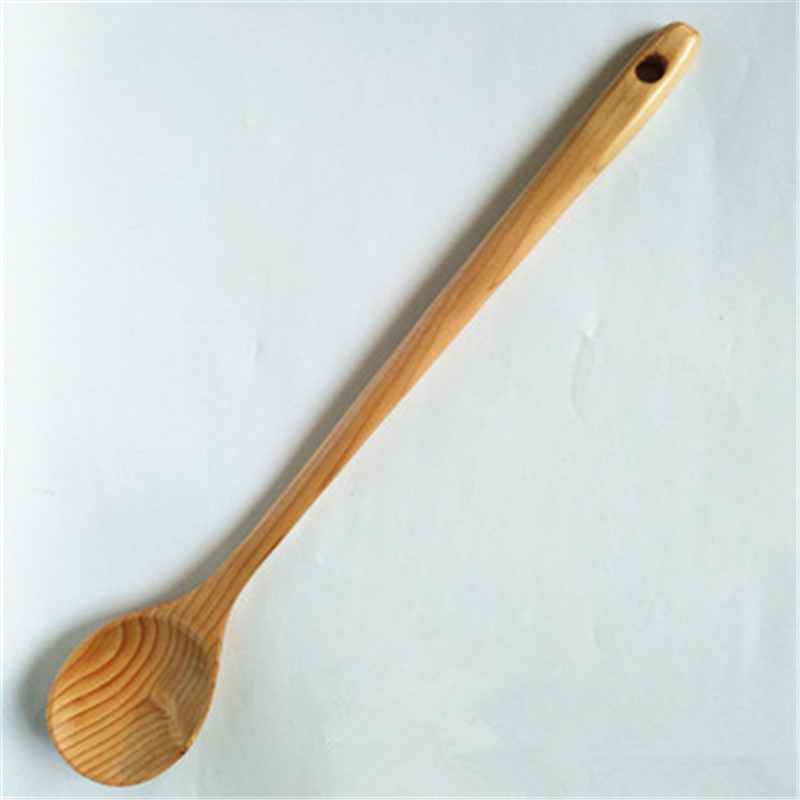 Long handle wooden spoon