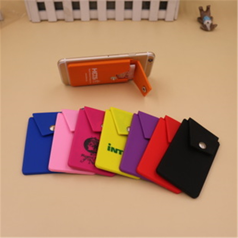 Silicone Phone Button Card Holder 