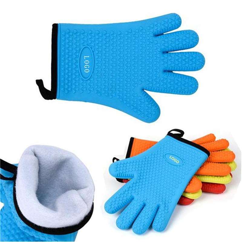 Silicone Heat Resistant Oven Mitt with Cotton