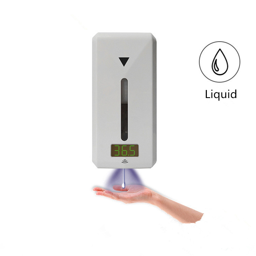 Automatic Hand Soap Dispenser with Body Temperature Thermometer