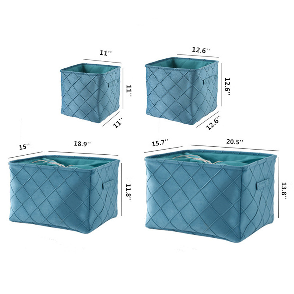 Velvet Household Foldable Storage Box