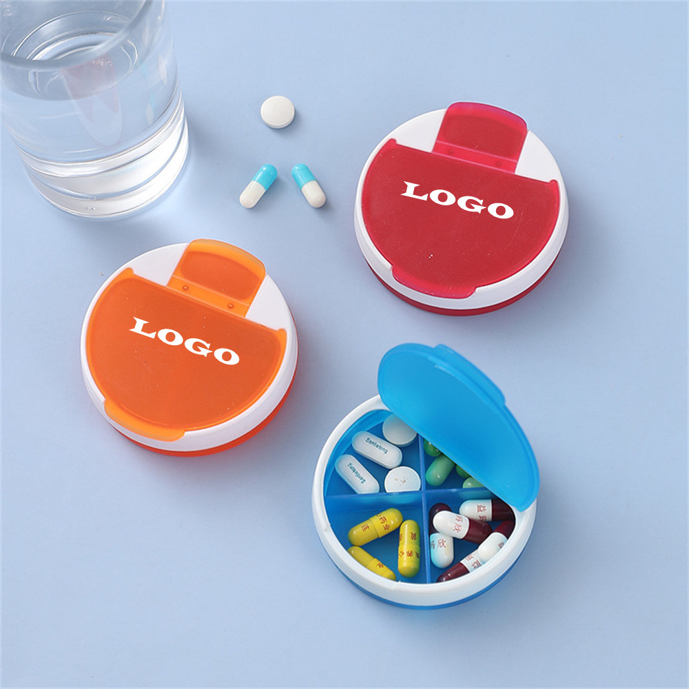 Round Tablet Pill Case 