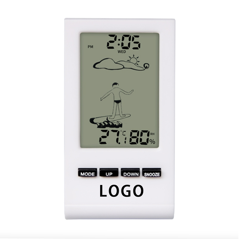 Digital Humidity Thermometer With Clock
