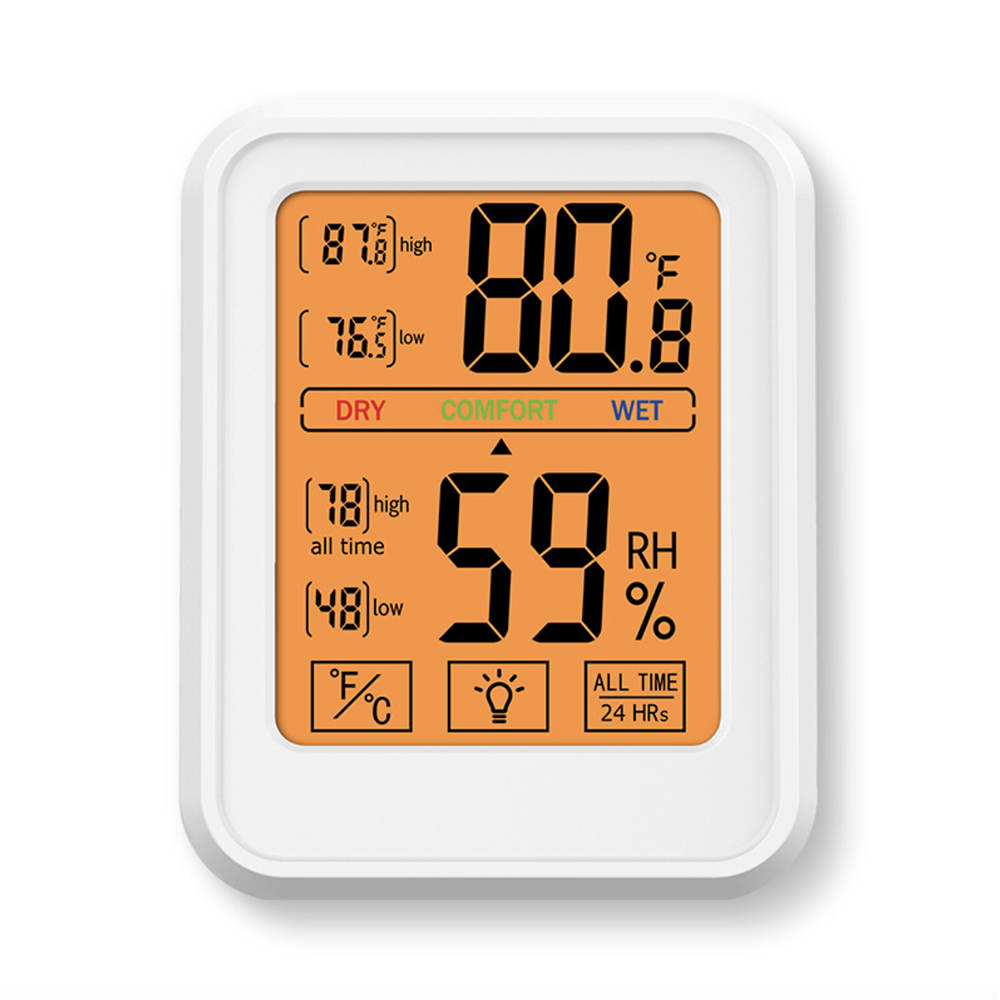 Digital Humidity Thermometer With Touchscreen