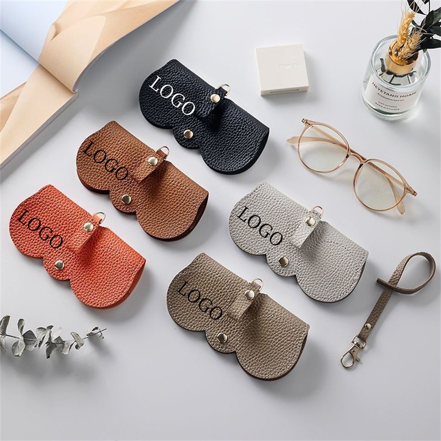  PU Leather Glasses Case with Belt Clip
