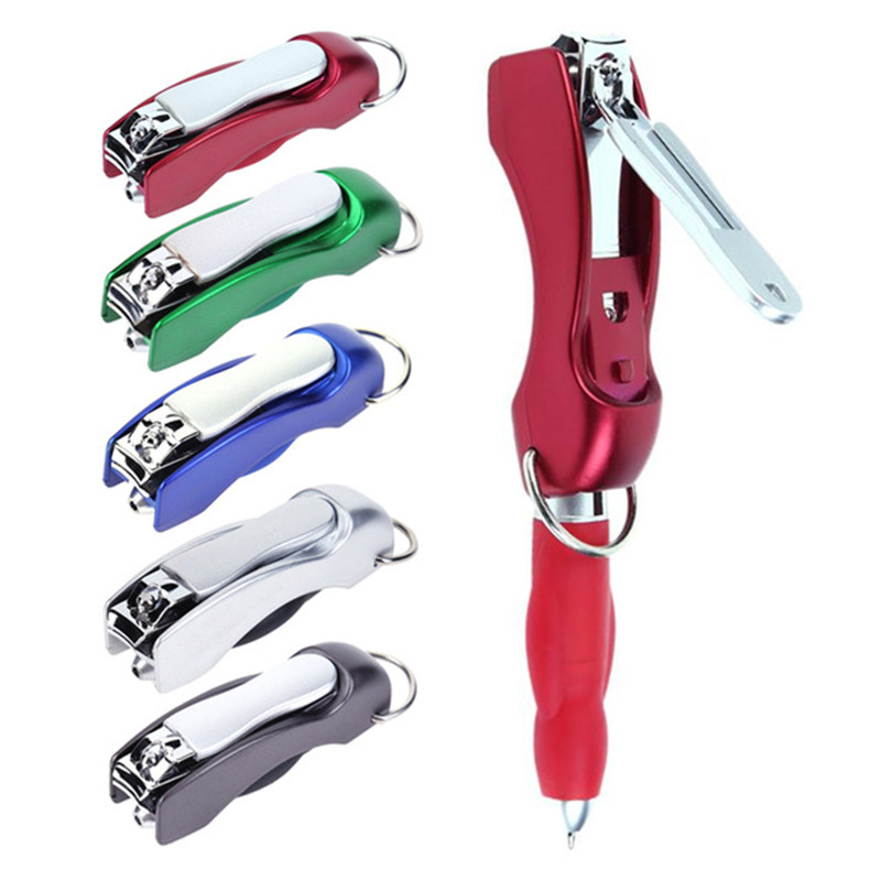 Multifunction Folded Nail Clippers Ballpoint Pen
