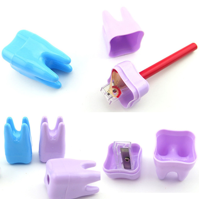 Plastic Tooth Shape Pencil Sharpener