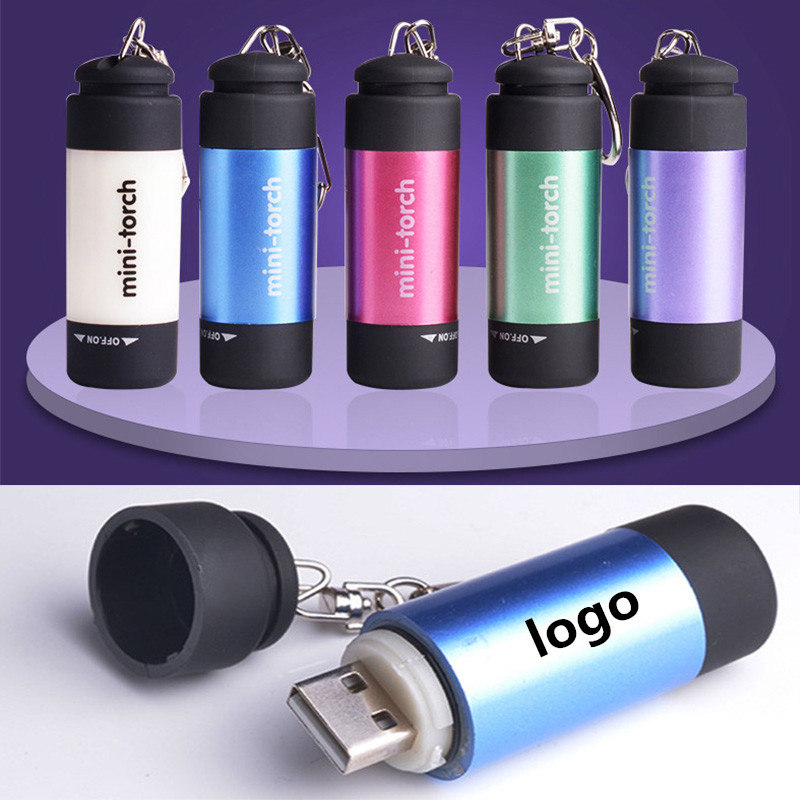 Rechargable Flashlight with Keychain