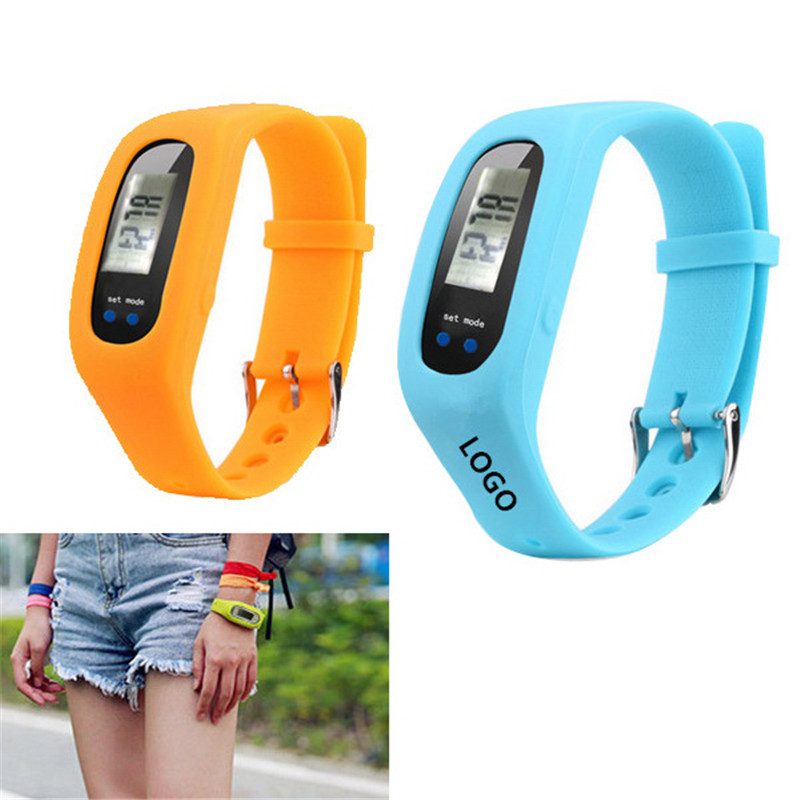 Silicone watch pedometer