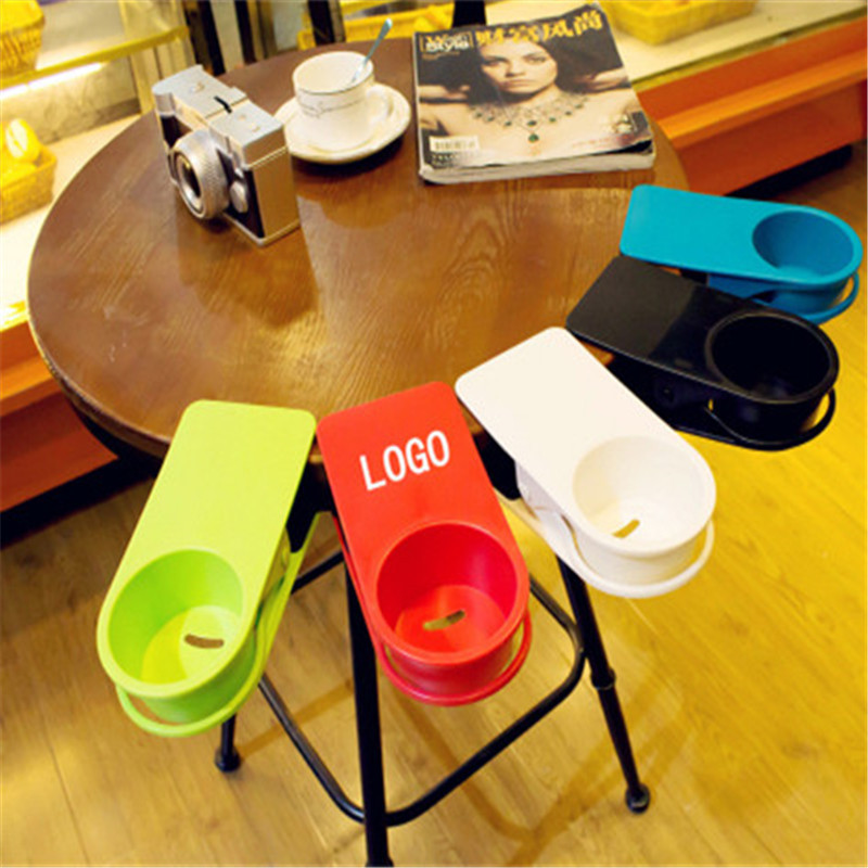 Table Desk Side Cup Saucer Clip