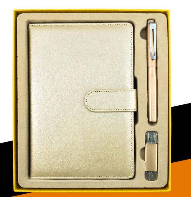 A5 Business Notebook, Pen and 8G USB Flash Drive Gift Set