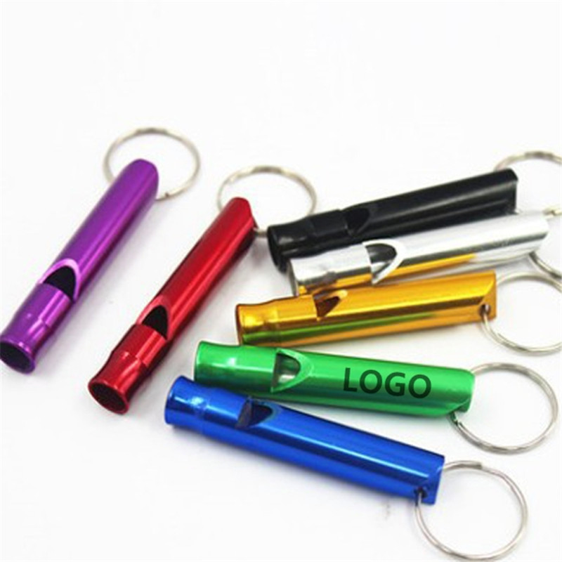 MOQ 500pcs Survival Whistle Keychain