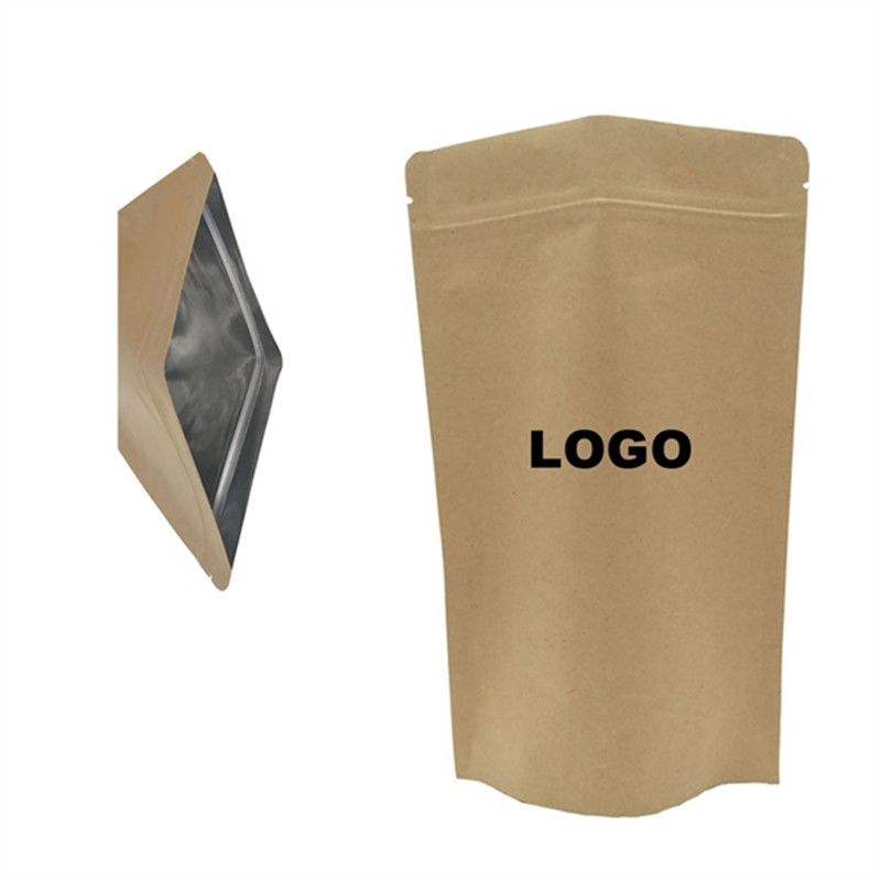 RUSH SERVICE 100pcs Reusable Kraft Paper Sealing Bag