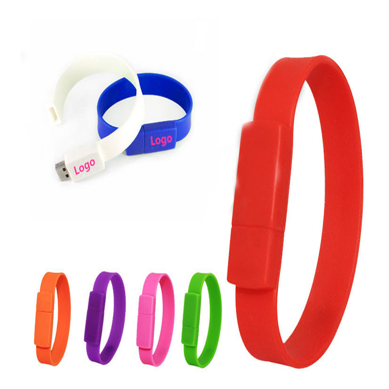 Silicone bracelet with U Disk