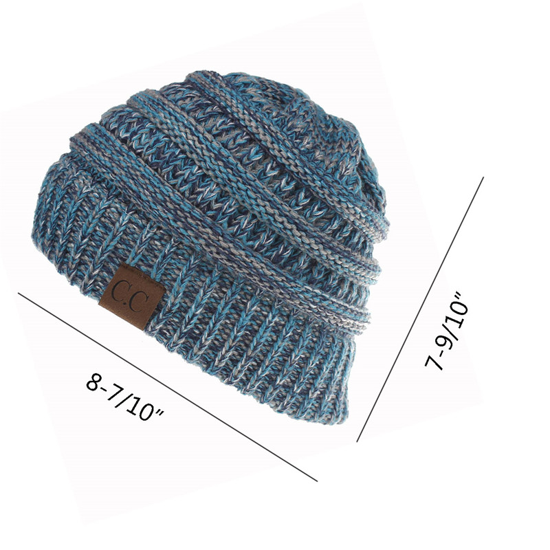 Women Winter Knitted Wool Hat 