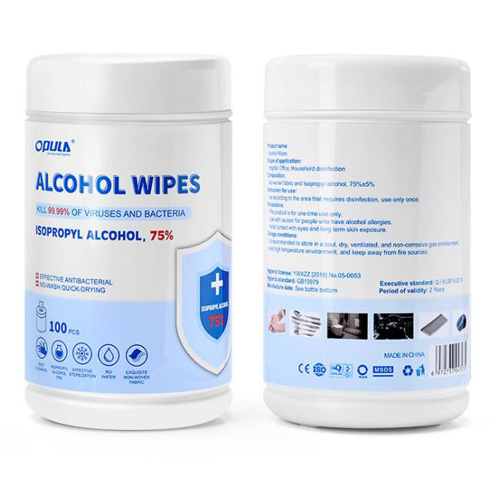100 Counts 75% Alcohol Disinfectant Wet Wipes