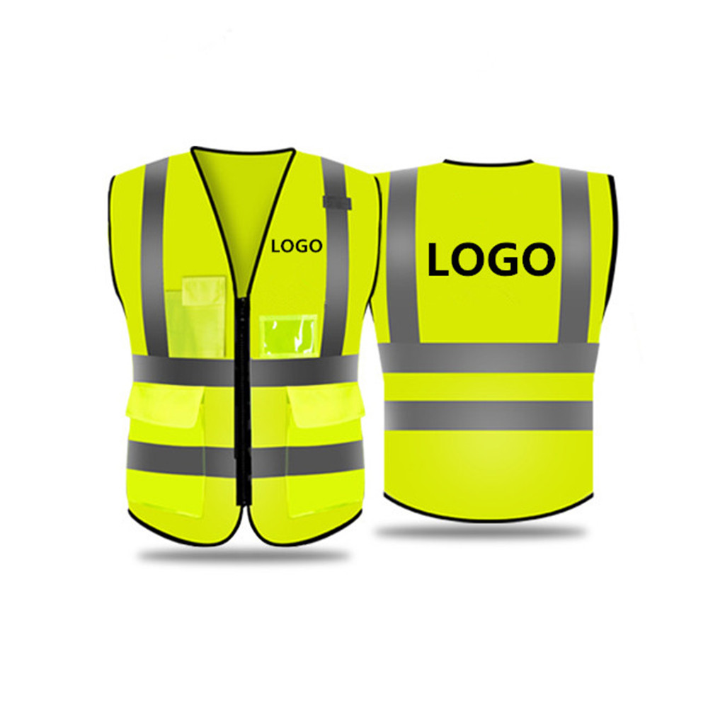 High Visibility Reflective Safety Vest W/ Multi Pockets