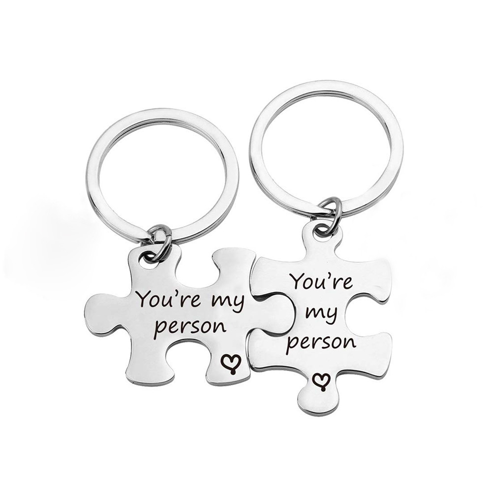 Puzzle Key Jewellry Stainless Steel Keychain