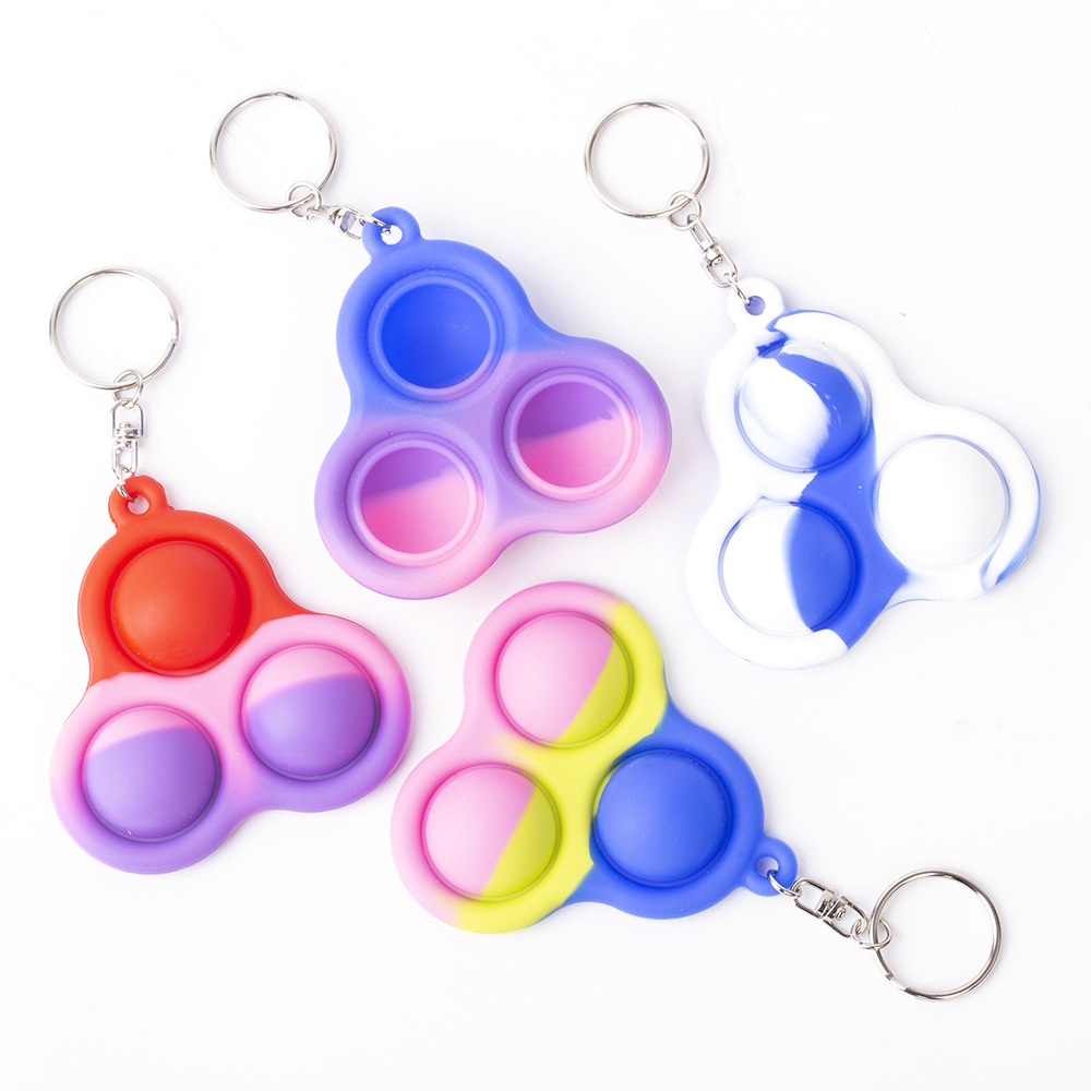 Push Bubble Stress Reliever Keychain