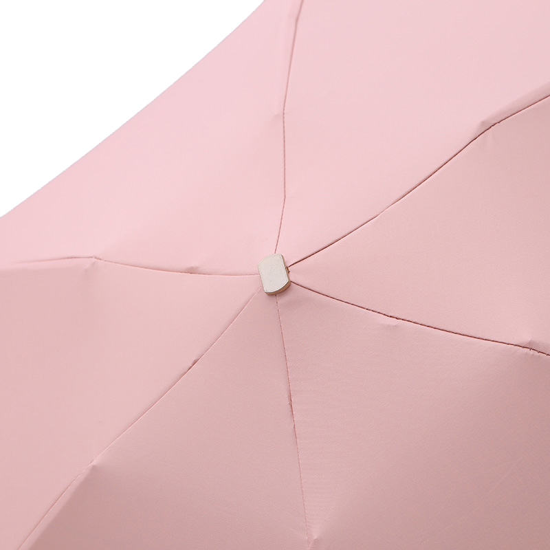Vinyl Mini Pocket Five-Fold Umbrella