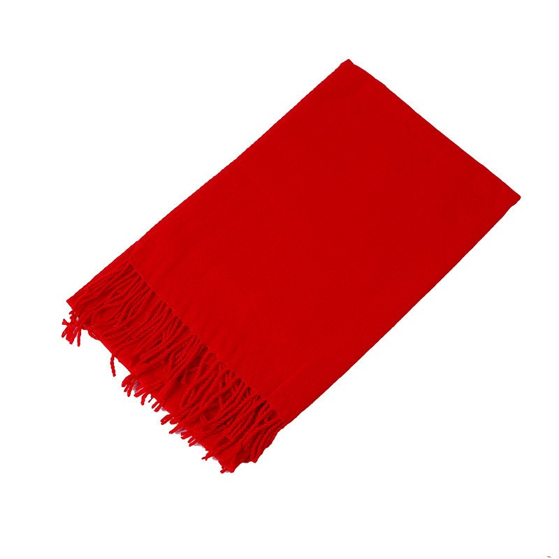 Chinese Red Warm Scarf