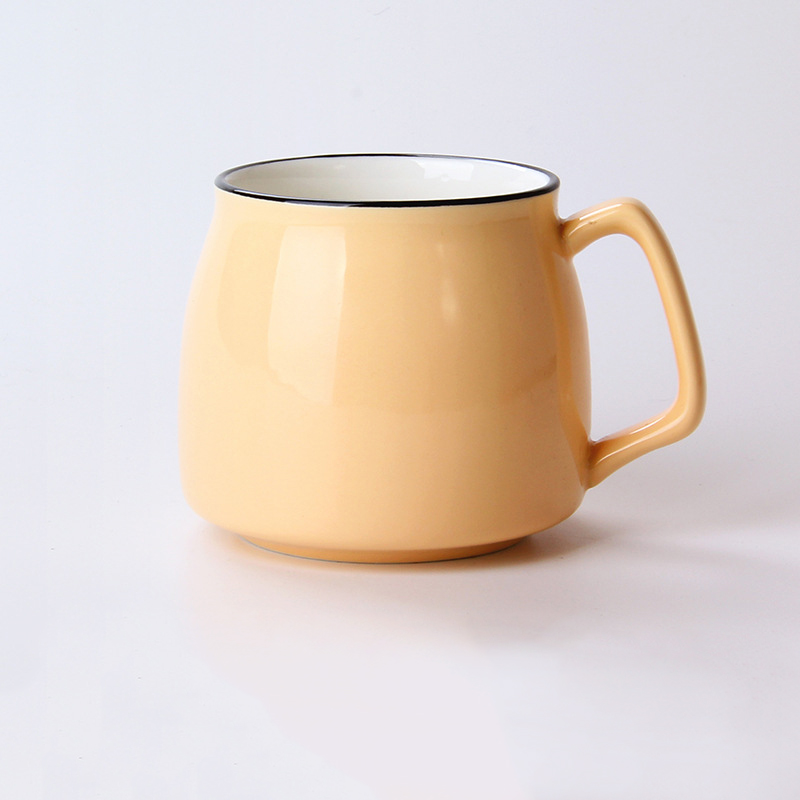 13 oz. Pot-Bellied Ceramic Coffee Cup