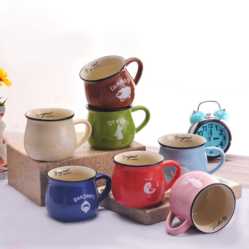 5 oz. Creative Retro Ceramic Coffee Mug