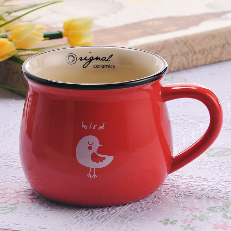 5 oz. Creative Retro Ceramic Coffee Mug