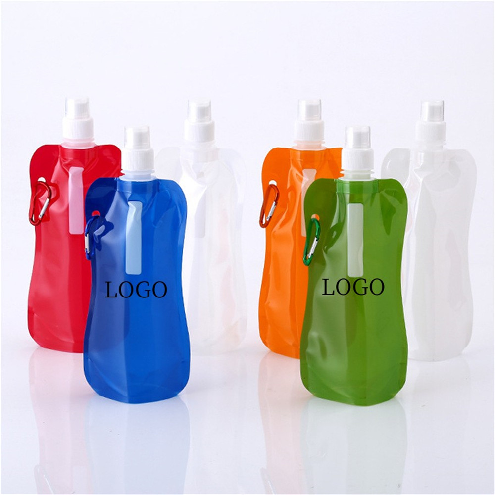 16 OZ Collapsible Water Bottle with Clip