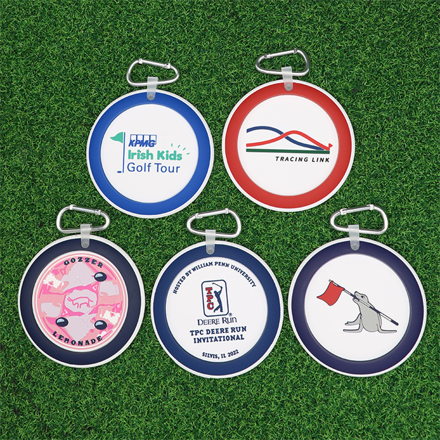 Round Golf Bag Tag 