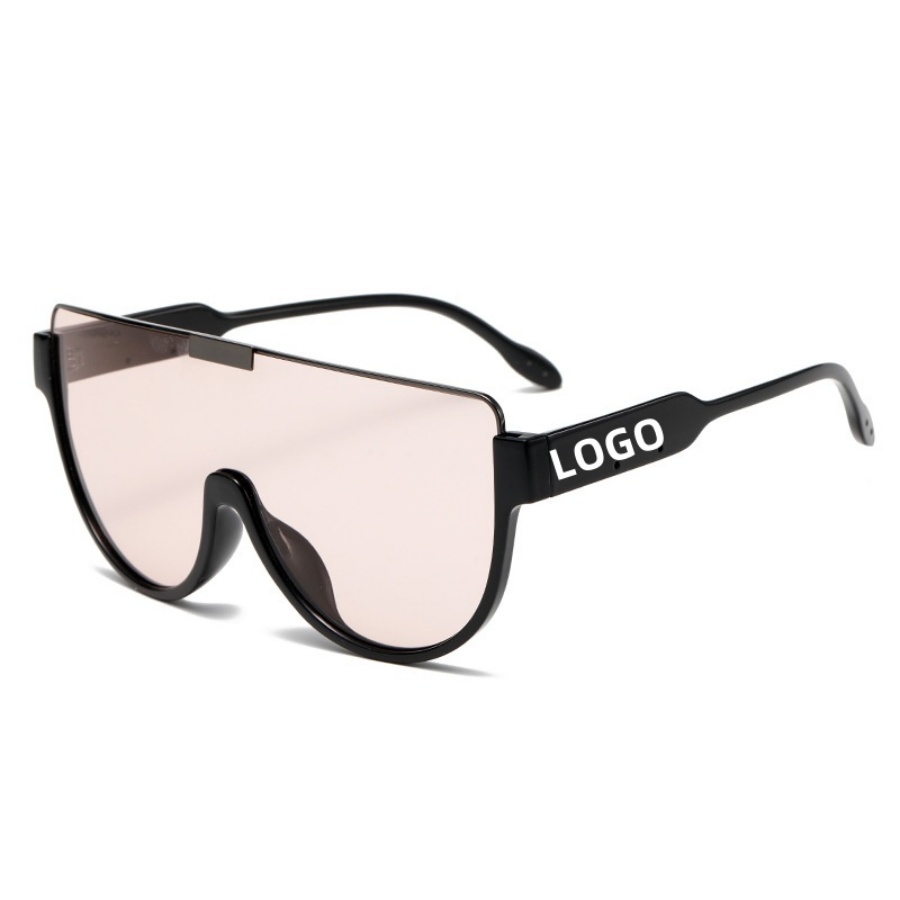 ‌Fashion-Forward Large-Frame Shield Sunglasses