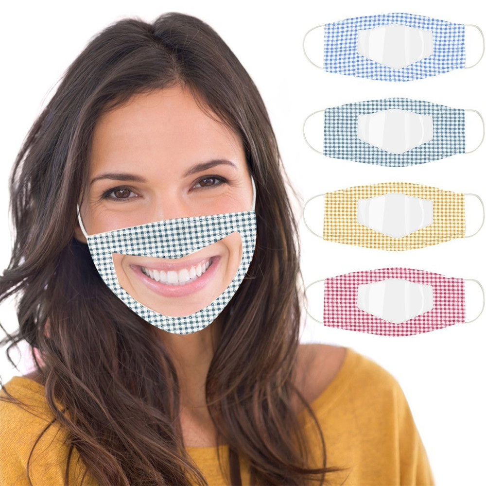 Face Mask With Clear Window for Deaf